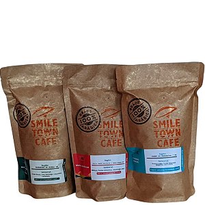 Kit Café Especial Torrado em Grãos - Torra Média | 3 Pacotes de 250g | Acima de 83 Pontos | Matas de Minas, Mantiqueira de Minas e Cerrado Mineiro|