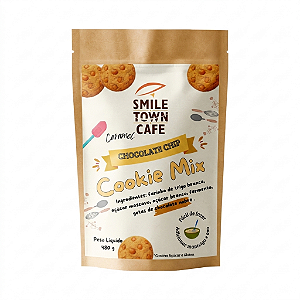 Smile Town Cafe Cookíssimo Caramelo Choc, Mistura para Preparo de Cookies com Chocolate Caramelizado, Artesanal, sem Conservantes, 480g
