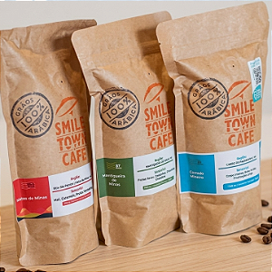 Kit Café Especial 3 Pacotes 250g - Cerrado, Mantiqueira e Matas de Minas