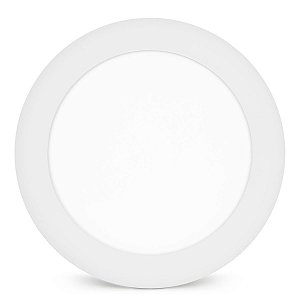 Mini Painel Plafon LED 18w Redondo Embutir - Branco Frio