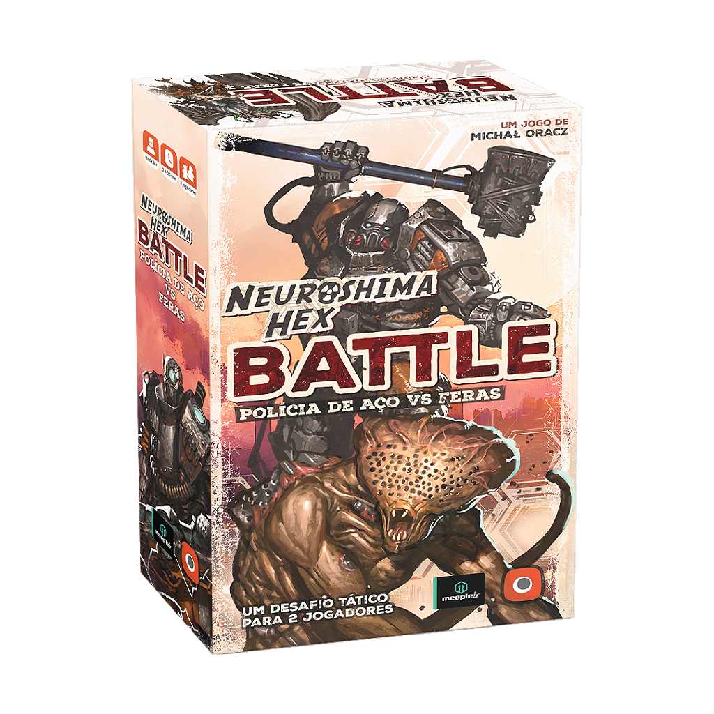 Neuroshima Hex: Battle - Polícia de Aço Vs. Feras - meeplebr