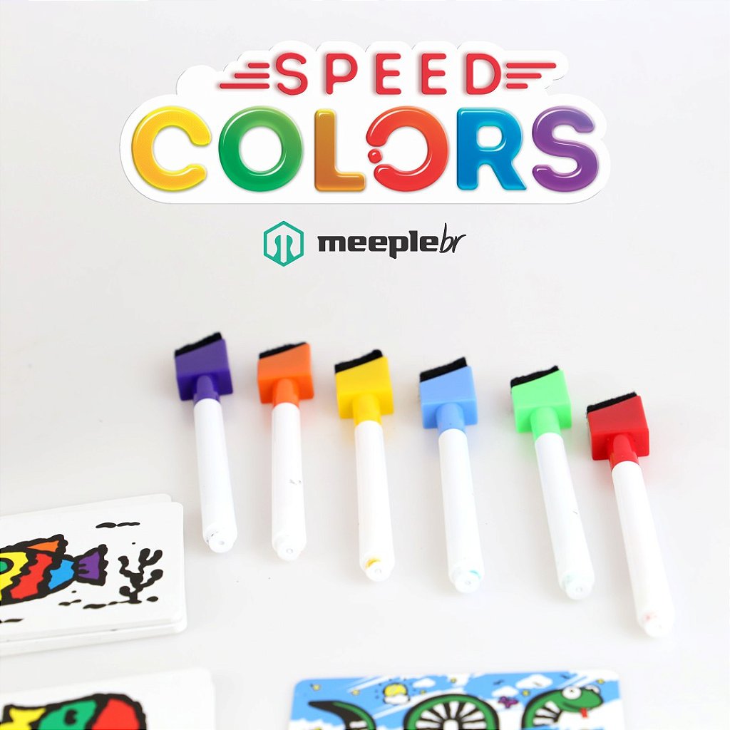 Place Games Speed Colors Jogo de Cartas Meeple BR
