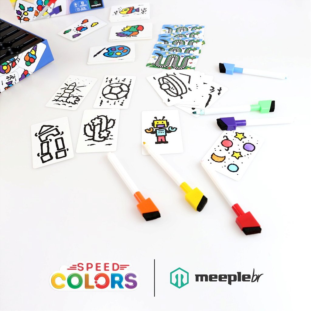 Place Games Speed Colors Jogo de Cartas Meeple BR