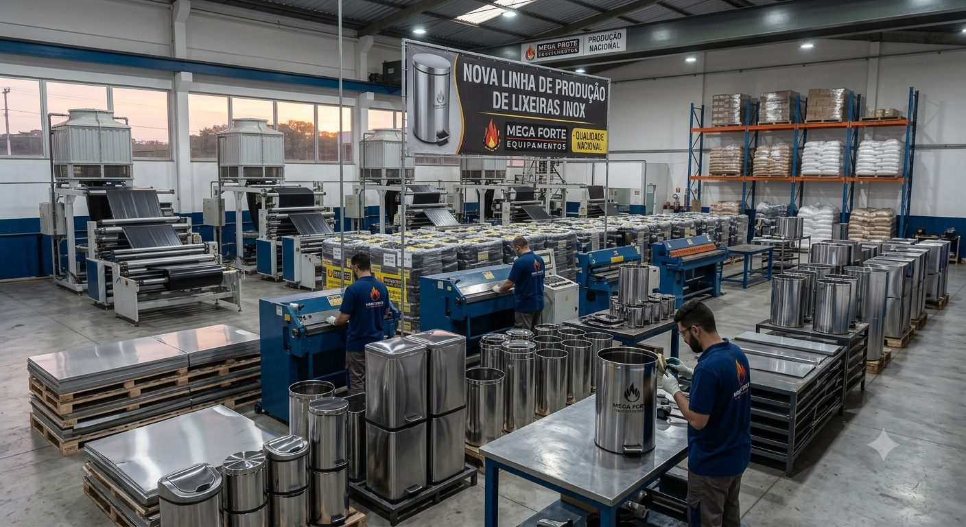 Megaforte - Lixeiras Inox