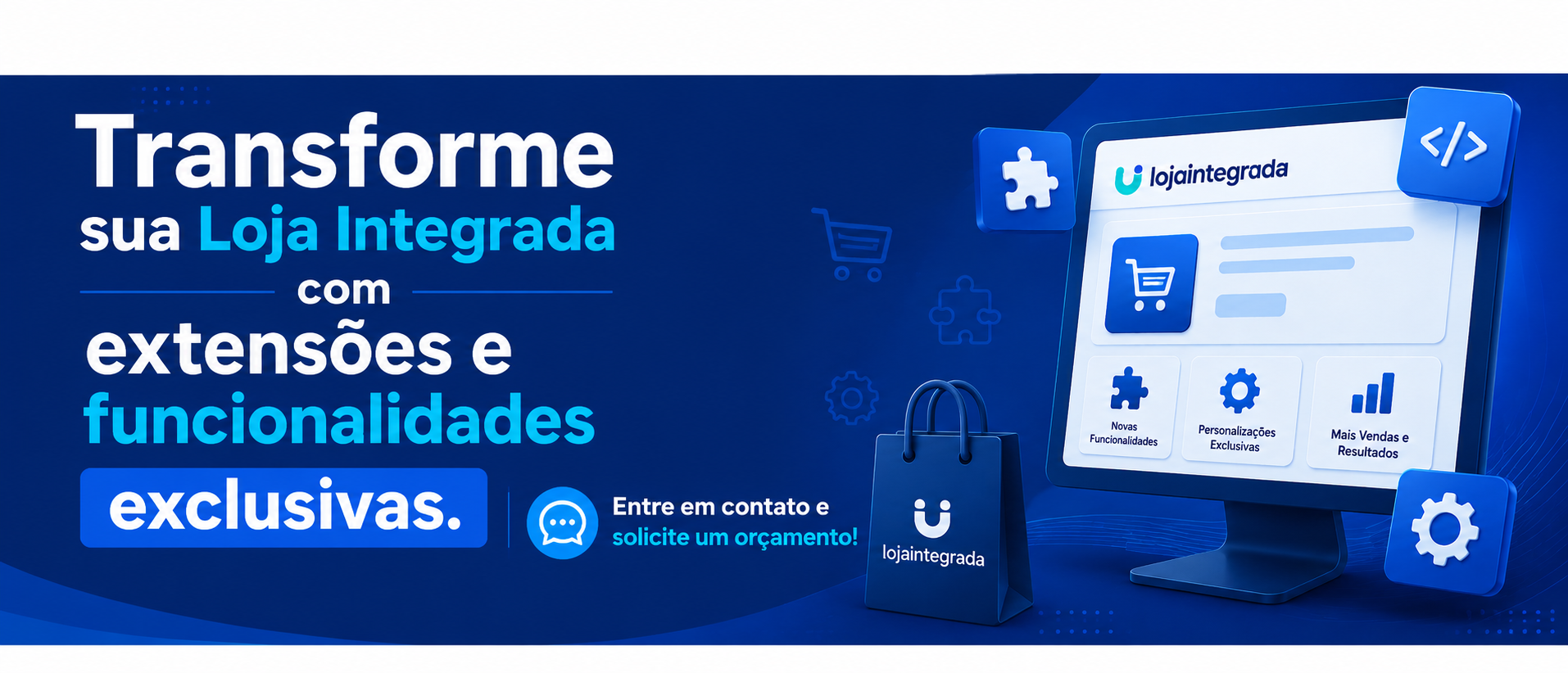 Módulos e extensões para sua loja virtual - Fale conosco pelo WhatsApp