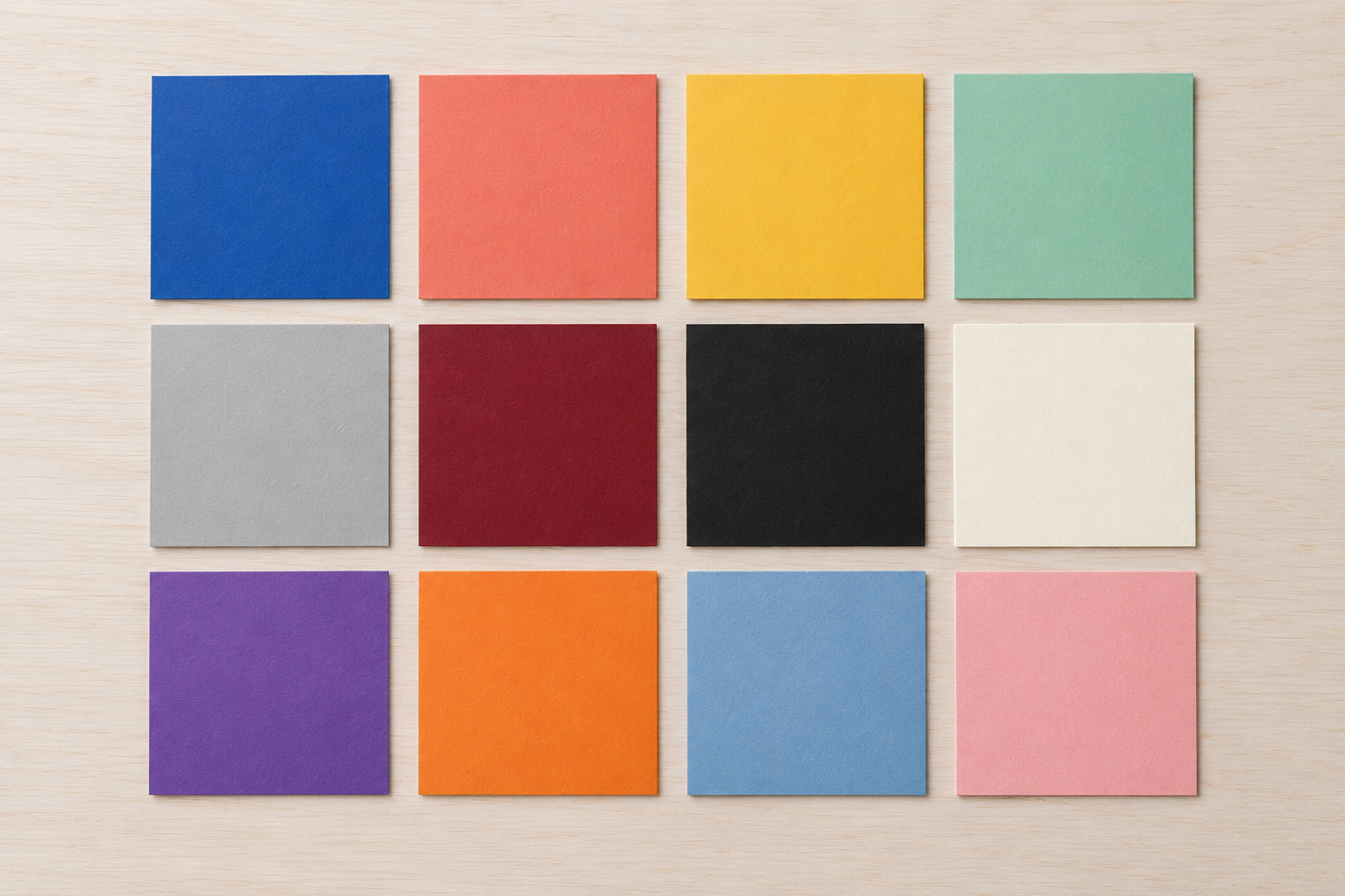 Cartela com várias cores de Papel Color Plus