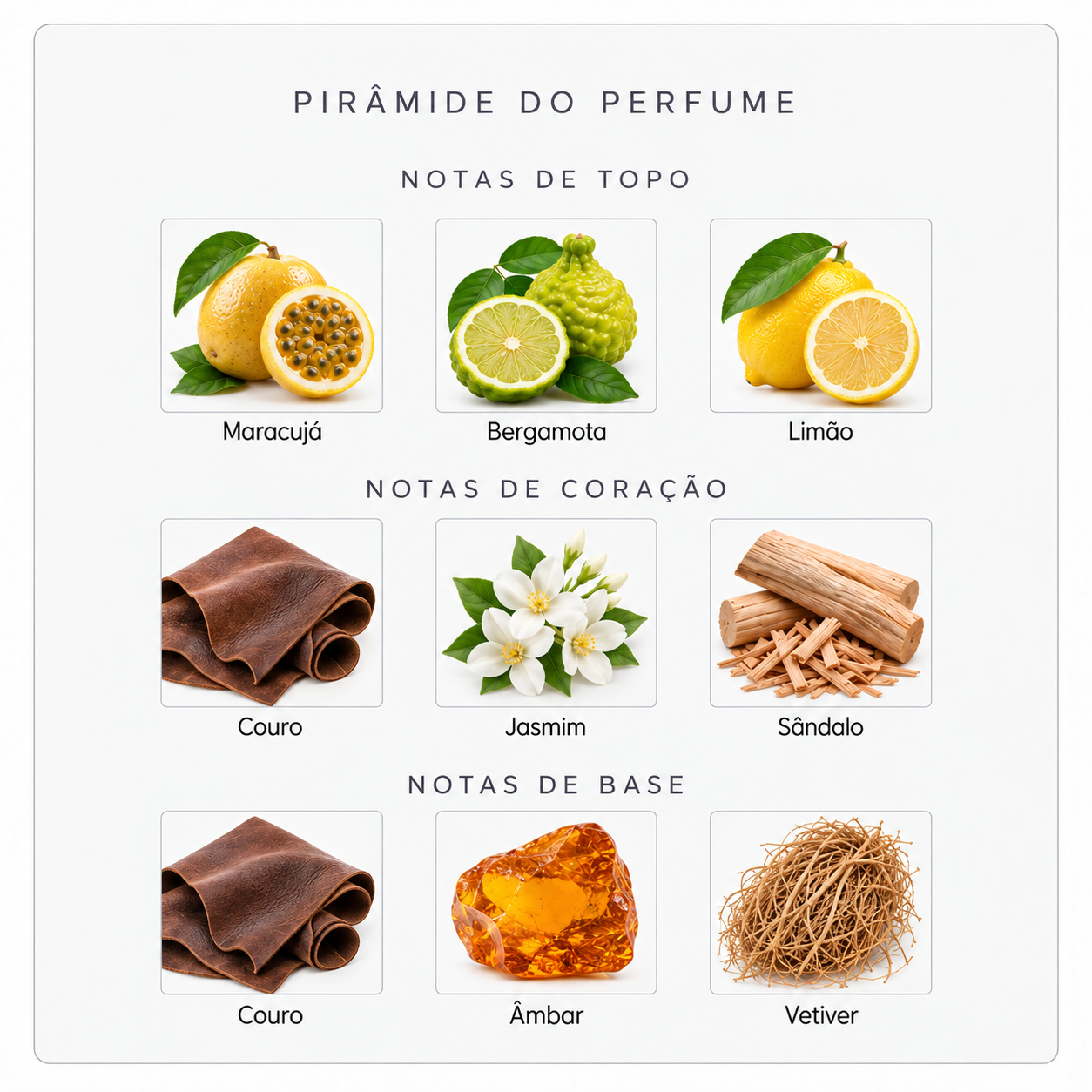 Pirâmide olfativa Sospiro Erba Leather