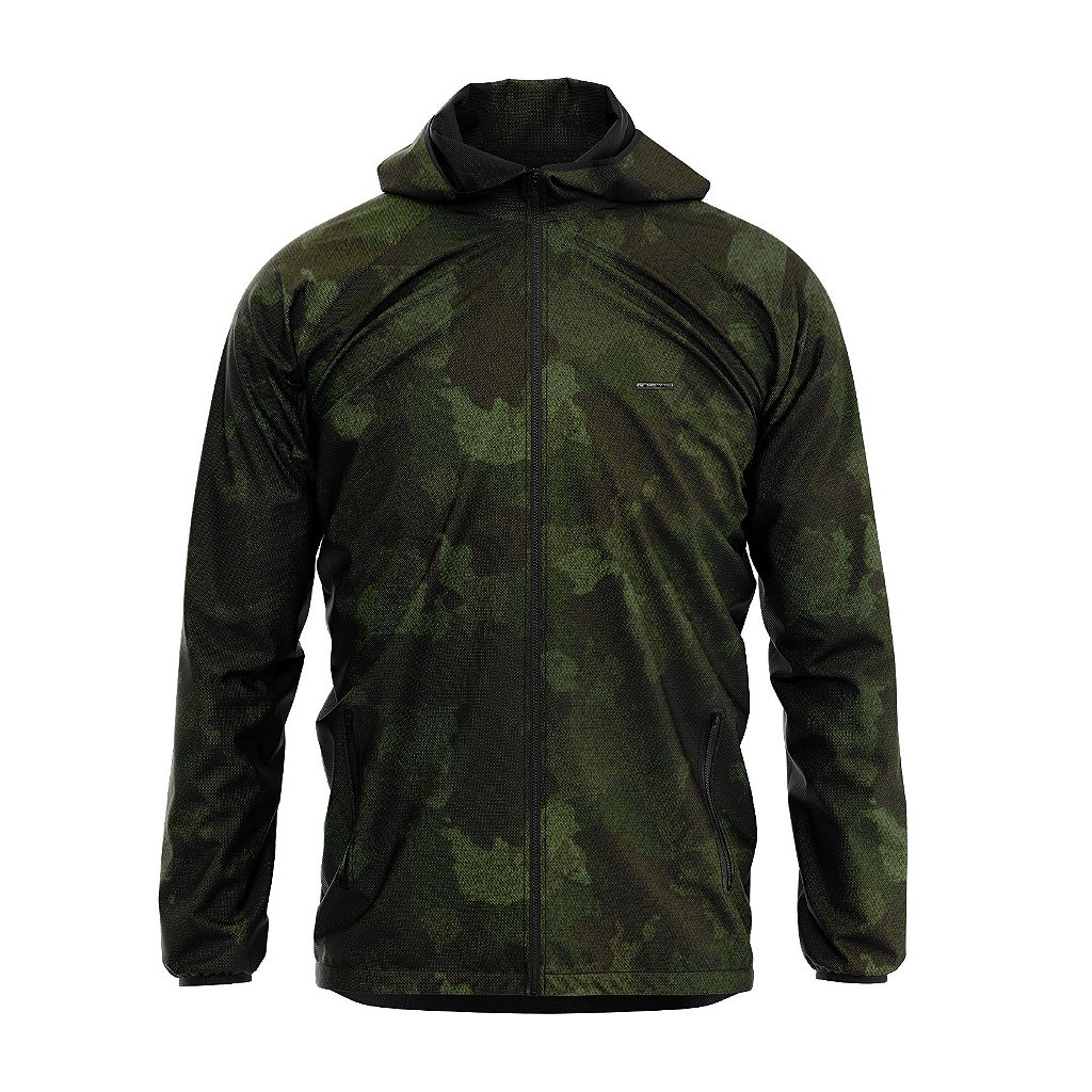 corta vento masculino camuflado
