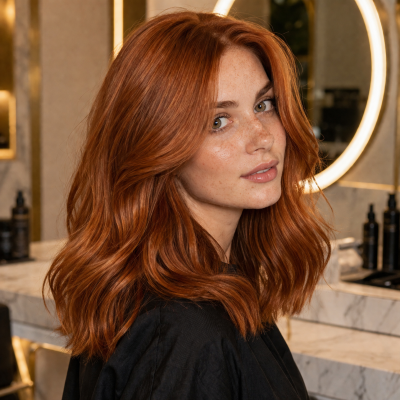 Cabelo selado com brilho intenso e toque macio após uso do condicionador
