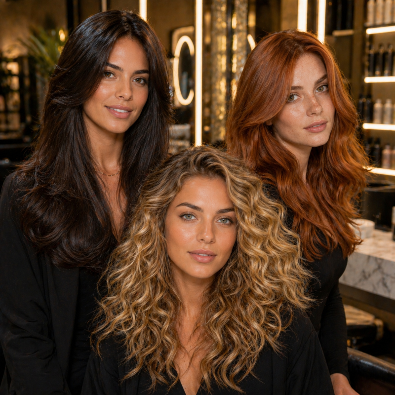 Cabelo com resultado de tratamento preservado após uso completo da rotina com condicionador