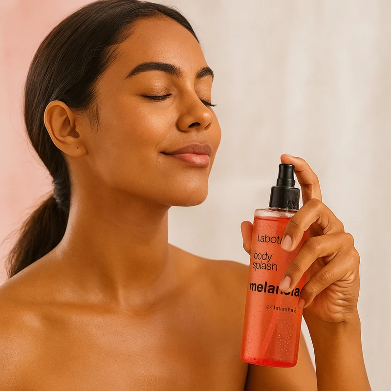 Pele macia e perfumada com o Body Splash Corporal Labotrat Melancia