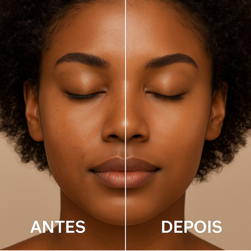Resultado de hidratação com Esfoliante Rosto e Corpo LABOTRAT Cereja deixando a pele luminosa e macia