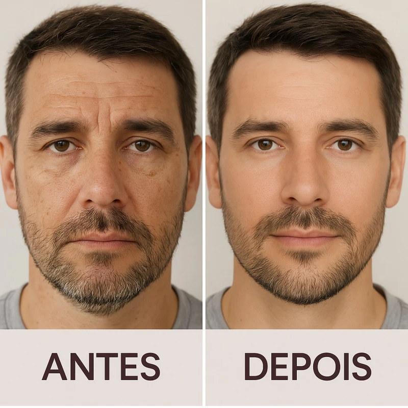 Resultado do Kit Facial Retinol LABOTRAT - marcas de expressão suavizadas e firmeza restaurada