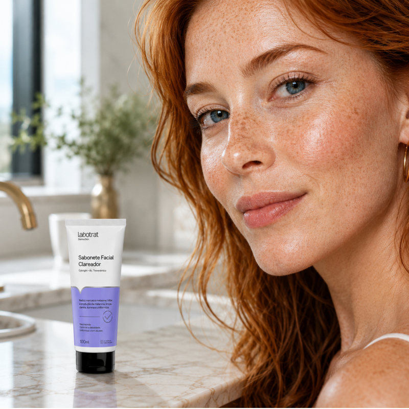 Ação antioxidante do Sabonete Facial Clareador LABOTRAT 100ml
