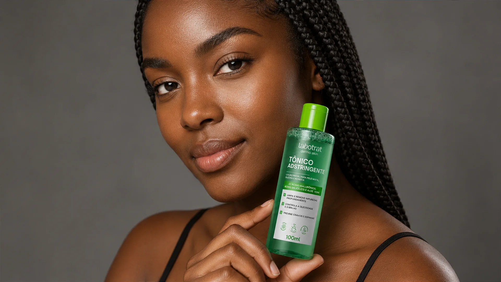 Tônico Facial Adstringente LABOTRAT Dermo Skin 100ml para pele mista oleosa e acneica