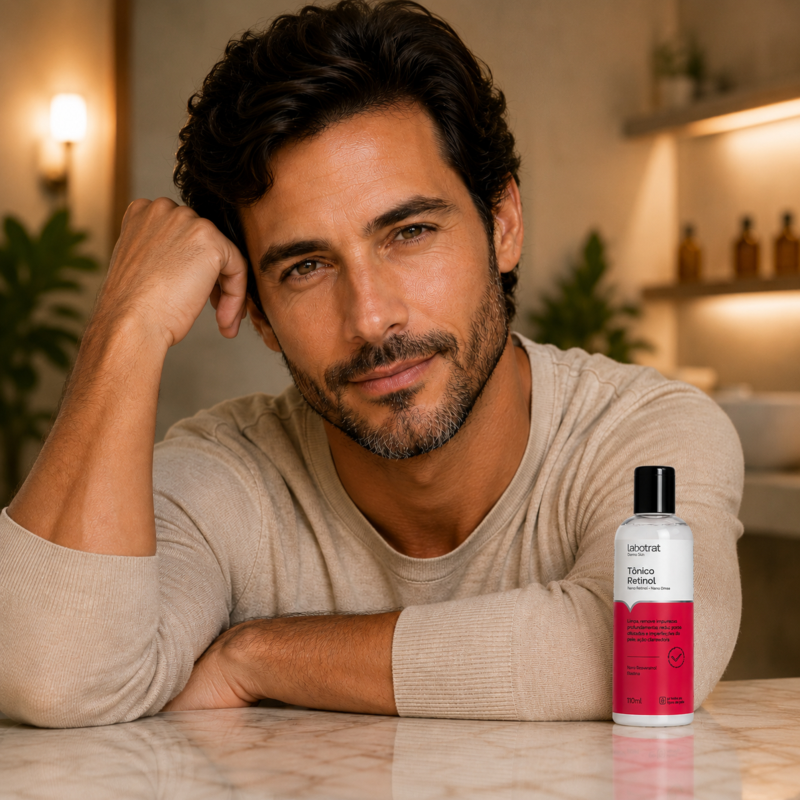 Tônico Facial Retinol LABOTRAT para firmeza elasticidade viço e sinais do envelhecimento
