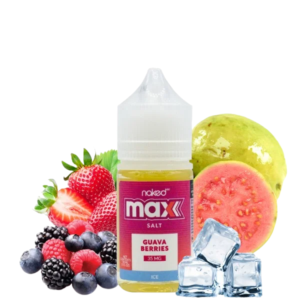 L Quido Naked Max Nicsalt Guava Berries Ice Cigarro Eletr Nico Pre O Cigarro Eletr Nico