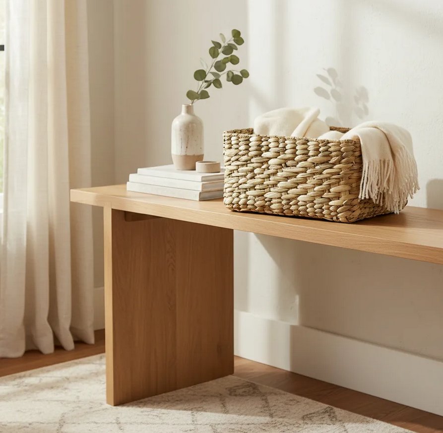 Decoração com fibras naturais