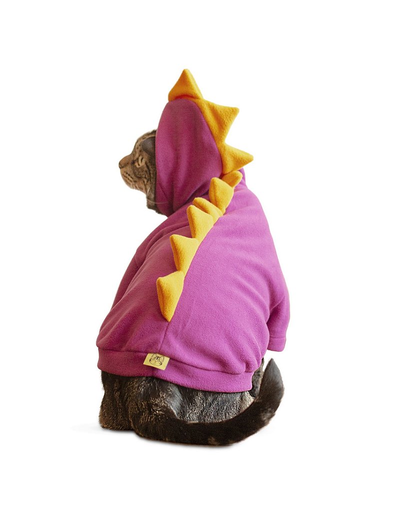 Roupa para gato: fantasia de dinossauro roxa - Cansei de Ser Gato