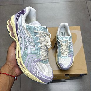TÊNIS JJJJOUND X ASICS GEL-KAYANO 14 WHITE BLUE (COMPLETO