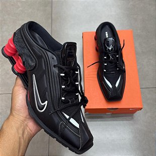 NIKE SHOX R4 BlackFloral 25㎝ Nike Shox R4 Black Floral - Droper