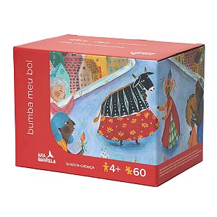 Quebra-Cabeça Guardiões da Natureza – 60 Pçs – Araquarela – Azul e Rosa