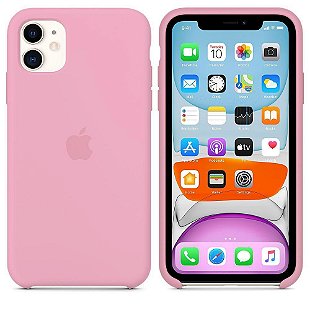 CAPINHA IPHONE XR - SILICONE ROSA BEBÊ