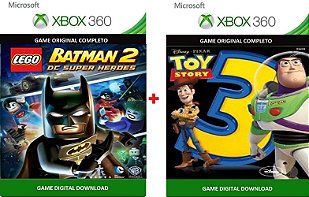 Jogos Xbox 360 transferência de Licença Mídia Digital - BOB SPONJA + SACRED  2 + LEGO BATMAN + BRINDES FOTO