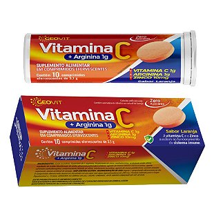 Suplemento Alimentar Vitamina C Efervescente