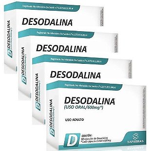 Desodalina 600mg C/ 60 Cápsulas + Monaliz 30 Comp Sanibrás