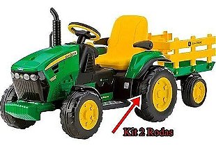 Trator Elétrico John Deere Escavadeira - 12v - Peg-Pérego