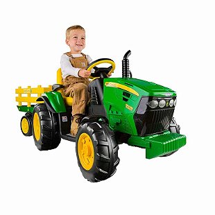 Mami Brinquedos - Black Friday Promoção - Mini Trator Eletrico Infantil  John Deere 6V - Peg Perego