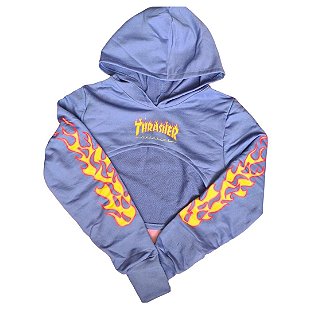 thrasher 13 wolves moletom com capuz