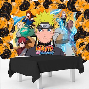 kit com 4 Display de Mesa para Festas Naruto