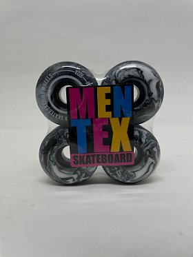 Roda para Skate Mentex 53mm Branca - Virtual Skate Shop