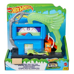 Pista Hot Wheels City: Ataque Toxico Do Dinossauro - Mattel