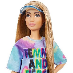 Boneca Barbie Fashionista Cabelo Loiro Camiseta Gráfica “Rock” 155 Grb47 -  Mattel Comprar - Lojas Quero Mais Presentes - Loja de presentes em Pinhais