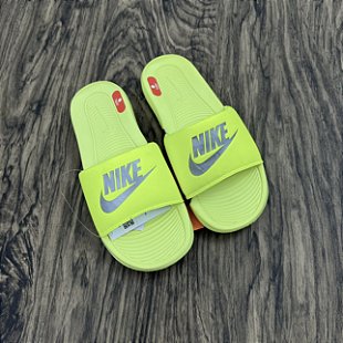 lime green slides nike