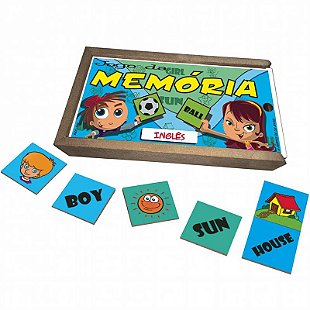 Jogo de Memória Animais Inglês (3 anos ou +) - TOYS AQUI BRINQUEDOS  EDUCATIVOS