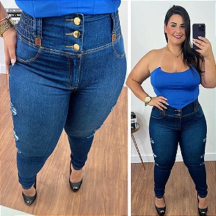 Calça Pantalona Corrente Verde Plus Size - Belíssima 48 - Belissima48