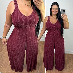 Macaquinho Princesa Pink Plus Size - Belíssima 48 - Belissima48