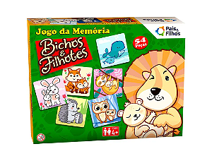 Jogo da Memória dos Bichos Alfabeto de A à Z - Toia Brinquedos