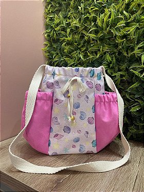 easy lined drawstring bolsa