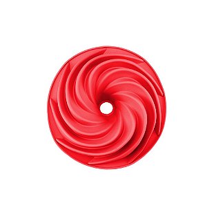 FORMA DE SILICONE ESPIRAL PARA BOLO FLAN PUDIM - FORMA DE SILICONE