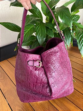 carolina herrera leather bolsa