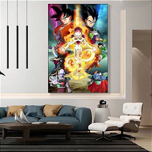 Quadro Decorativo Desenho Tv Dragon Ball Z Goku