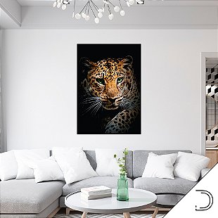 Quadro Decorativo Premium Moderno Sala de Estar Família de Leão Com Coroa  Quatro Filhotes