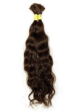 Cabelo Humano Loiro Ondulado Tecido 110g 53cm Lindo