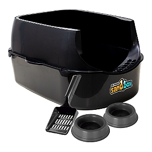 Kit Sanitário Para Gatos Sandbox Furba - Azul - Jel Plast