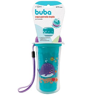 Copo de Treinamento 360° Buba Antivazamento com Alças Rosa 210ml - Pequenos  Travessos